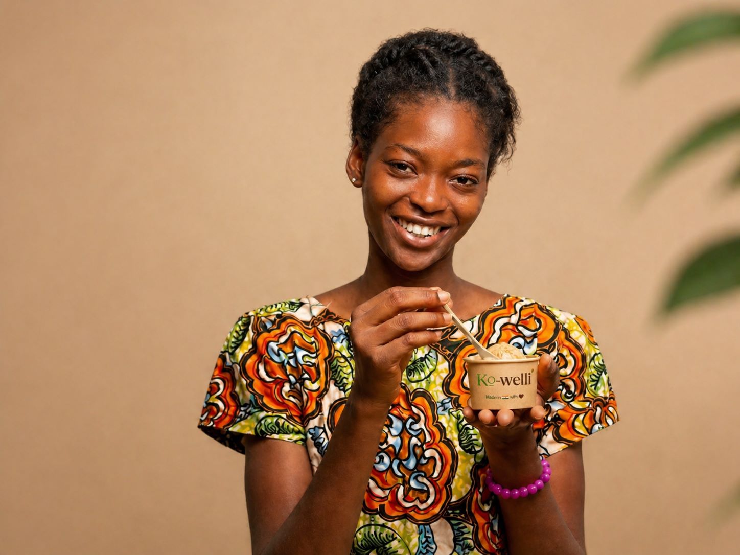 Femme avec glace Ko-Welli